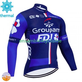 Maillot Cyclisme Hiver Thermal Fleece Fdj Groupama 2024